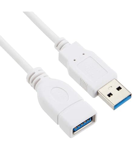 USB cable M/F 3M WHITE image