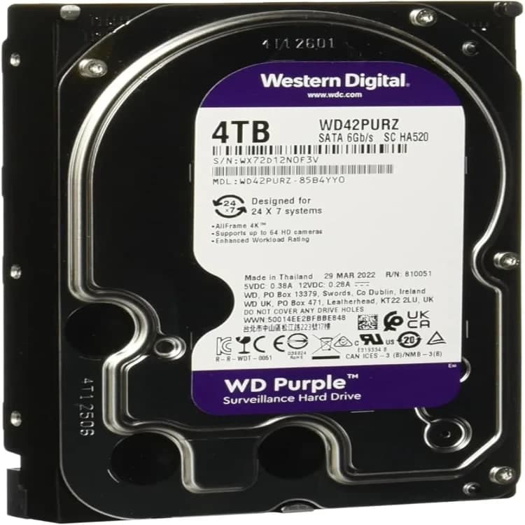 هارد Western Digital Purple (WD Purple) بسعة 4 تيرا image 3