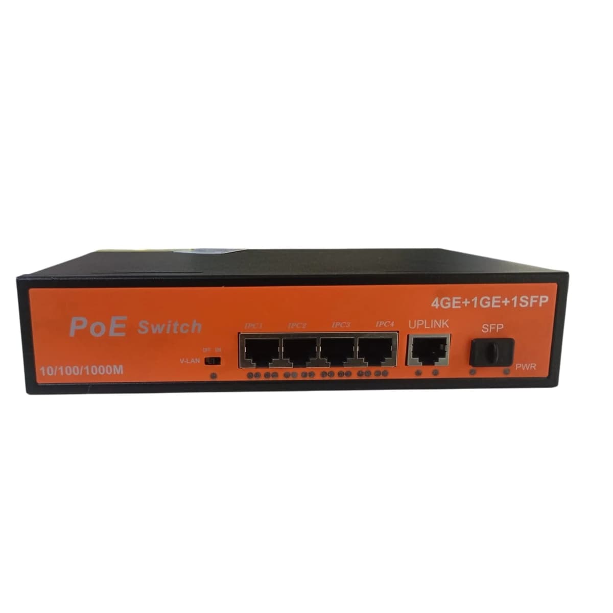 SWITCH (POE) 4 PORT 4+1+1SFP 10/100/1000 image 1