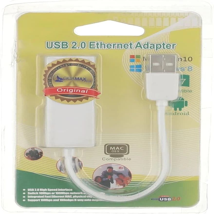 بطاقة كابل إيثرنت بسرعة 10/100 ميجابت في الثانية مع شبكة RJ45 image 1